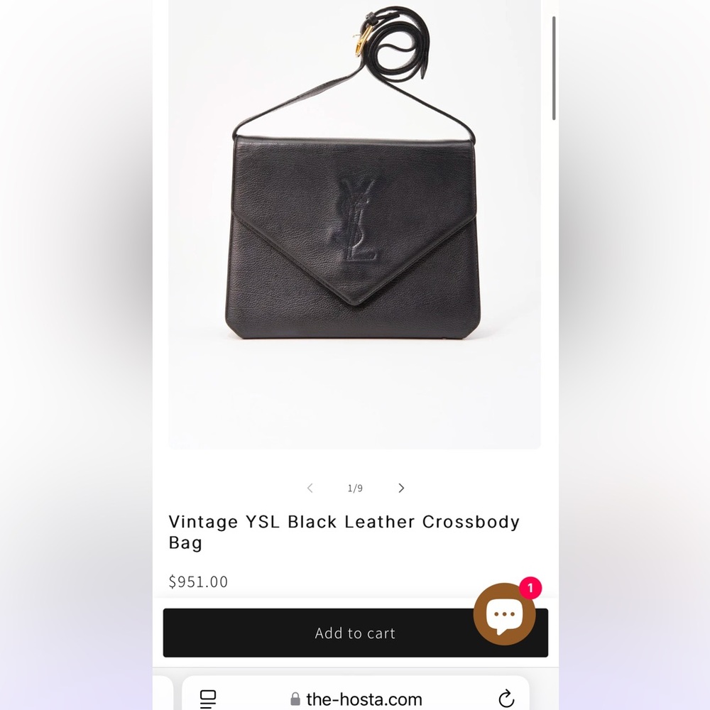 Authentic Vintage YSL Crossbody Messenger Bag - Picture 16 of 16